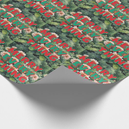 Merry Christmas Happy New Year Holiday Season Geschenkpapier (Ecke)