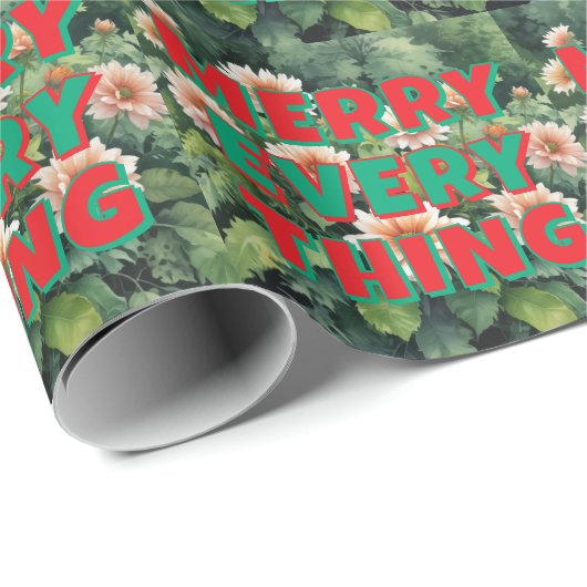 Merry Christmas Happy New Year Holiday Season Geschenkpapier (Rolleneckpunkt)