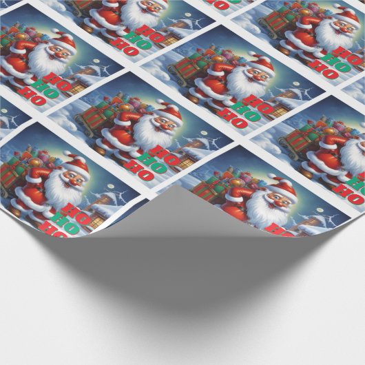 Merry Christmas Happy New Year Holiday Season Geschenkpapier (Ecke)