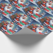 Merry Christmas Happy New Year Holiday Season Geschenkpapier (Ecke)