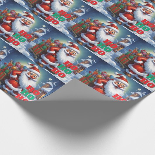 Merry Christmas Happy New Year Holiday Season Geschenkpapier (Ecke)