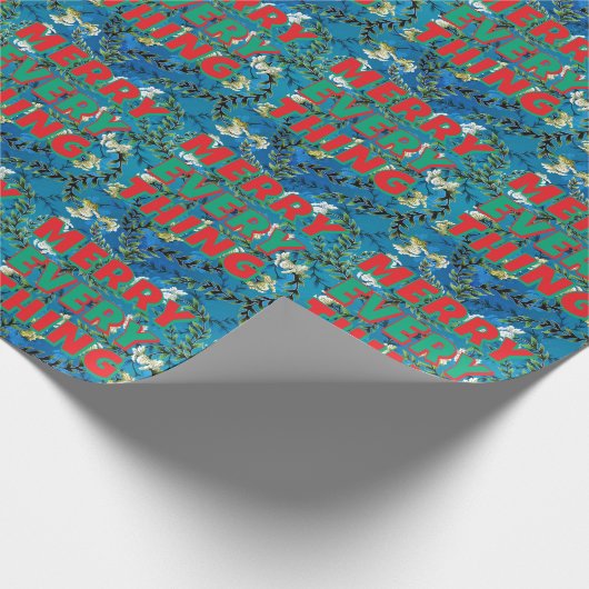 Merry Christmas Happy New Year Holiday Season Geschenkpapier (Ecke)