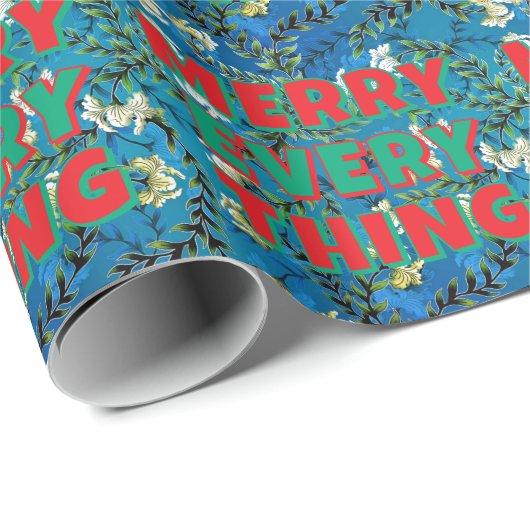 Merry Christmas Happy New Year Holiday Season Geschenkpapier (Rolleneckpunkt)