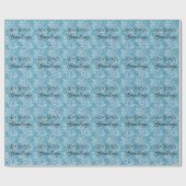 Merry Christmas Happy New Year Holiday Season Geschenkpapier (Flach)