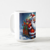 Merry Christmas Happy New Year Holiday Season Kaffeetasse (Vorderseite Links)