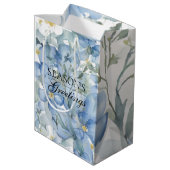 Merry Christmas Happy New Year Holiday Season Mittlere Geschenktüte (Rückseite Schrägansicht)