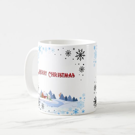 Merry Christmas & Happy New Year Kaffeetasse (Vorderseite Links)