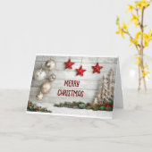 MERRY CHRISTMAS/HAPPY NEW YEAR KARTE (Gelbe Blume)