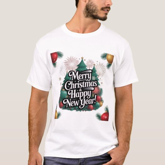 Merry Christmas & happy New year T-Shirt (Vorderseite)
