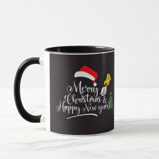 Merry Christmas & Happy New year T-Shirt Tasse (Links)