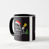 Merry Christmas & Happy New year T-Shirt Tasse (Vorderseite Links)