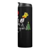 Merry Christmas & Happy New year T-Shirt Thermosbecher (Nach rechts gedreht)
