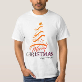 Merry Christmas & Happy New Year Tree Men’s Value T-Shirt