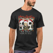 Merry Christmas Heifer  Xmas Cow Christmas Light T-Shirt (Vorderseite)