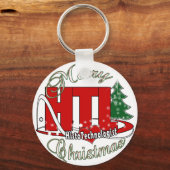 MERRY CHRISTMAS HISTOTECHNOLOGIST SCHLÜSSELANHÄNGER (Vorderseite)