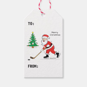 Merry Christmas Hockey Weihnachtsgeschenk-Tags Geschenkanhänger