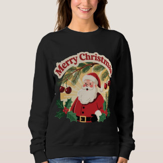 Merry Christmas Holiday Design Sweatshirt