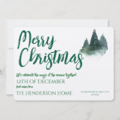 Merry Christmas Holiday Greeting Card Invitation Einladung