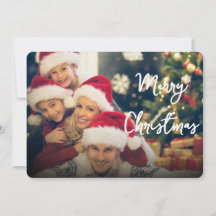 Merry Christmas Holiday Greeting Card Invitation