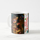 MERRY CHRISTMAS Holiday Kaffeetasse (Vorderseite Links)