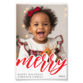 Merry Christmas Holiday Photo Fotodruck (Vorne)