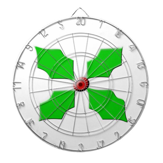 Merry Christmas Holly Dart Board Dartscheibe (vorne)
