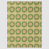 Merry Christmas Holly Wreath With Berries  Seidenpapier (Vorderseite)