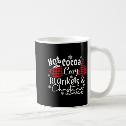 Merry Christmas Hot Cocoa Cozy Blankets &amp; Chri Kaffeetasse (Rechts)