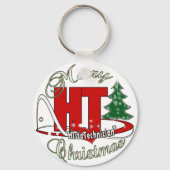 MERRY CHRISTMAS HT HISTOTECHNICIAN SCHLÜSSELANHÄNGER (Vorderseite)