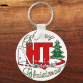 MERRY CHRISTMAS HT HISTOTECHNICIAN SCHLÜSSELANHÄNGER (Vorderseite)