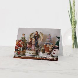 Merry Christmas Hummel Figurines Holiday Card Feiertagskarte