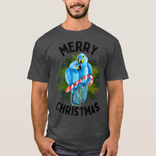 Merry Christmas Hyacinth Macaw Parrot Paar Candy T-Shirt