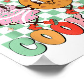 Merry Christmas I Teach The Smartest Cookies Teach Poster (Ecke)