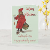 Merry Christmas Iduna Scandinavian Holiday Karte (Gelbe Blume)