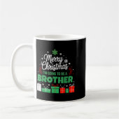 Merry Christmas I'm Going To Be An Brother Pregnan Kaffeetasse (Links)