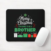 Merry Christmas I'm Going To Be An Brother Pregnan Mousepad (Mit Mouse)