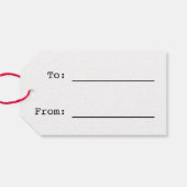 "MERRY CHRISTMAS!" im Regenbogentext, Christbaum Geschenkanhänger (Rückseite Horizontal)