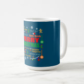 Merry Christmas In Different Languages Xmas Kaffeetasse (VorderseiteRechts)
