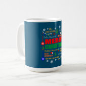Merry Christmas In Different Languages Xmas Kaffeetasse (Vorderseite Links)