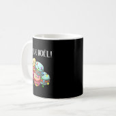 Merry Christmas In French _ Macarons Joyeux Noel  Kaffeetasse (Vorderseite Links)