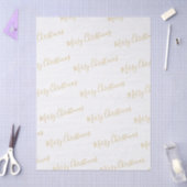 Merry Christmas in Gold, or Your Message Seidenpapier (Basteln)