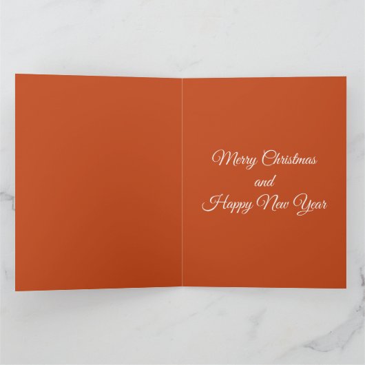 Merry Christmas in Rome Custom Holiday Card Karte (Innenseite)
