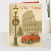 Merry Christmas in Rome Custom Holiday Card Karte (Vorderseite)