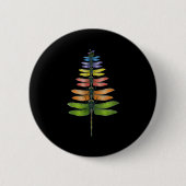 Merry Christmas Insect Dragonfly Xmas Tree Button (Vorderseite)