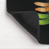 Merry Christmas Insect Dragonfly Xmas Tree  Mousepad (Ecke)