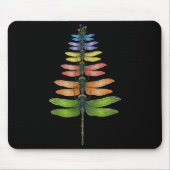 Merry Christmas Insect Dragonfly Xmas Tree  Mousepad (Vorne)