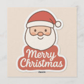 Merry Christmas Invitation Card Einladung (Rückseite)