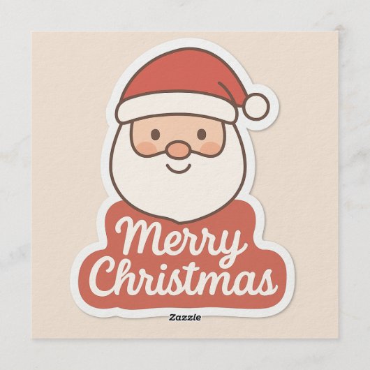 Merry Christmas Invitation Card Einladung (Rückseite)