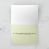 Merry Christmas Isaiah Bible Scripture Poinsettia Karte (Innenseite)