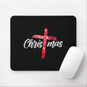 Merry Christmas Jesus Christian Cross Xmas Pajamas Mousepad (Mit Mouse)